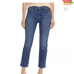 FRAME Le High Straight. Like new. Size 25 stretch jean